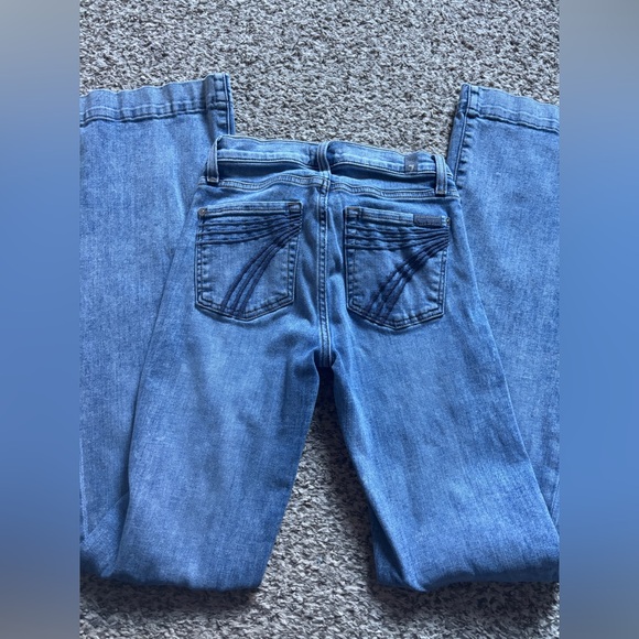 Size 24 7FAMK Dojo LIGHT WASH - Picture 4 of 4